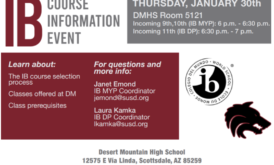 IB Course Selection Info Event – January 30th, 6-7pm