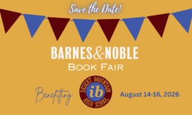 Next Barnes & Noble Bookfair Fundraiser is 8/14-16